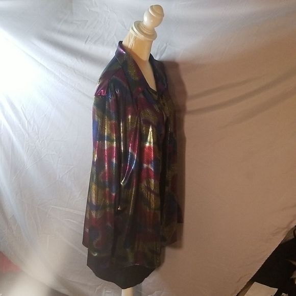 HOST PICK Metallic Multicolored 1970's Disco Shirt Unisex Sz. XXL - Picture 7 of 17